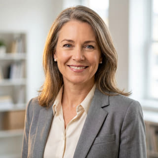 Foto de perfil de Sarah Coleman, indicada como directora financiera en Nogal Fondazgo